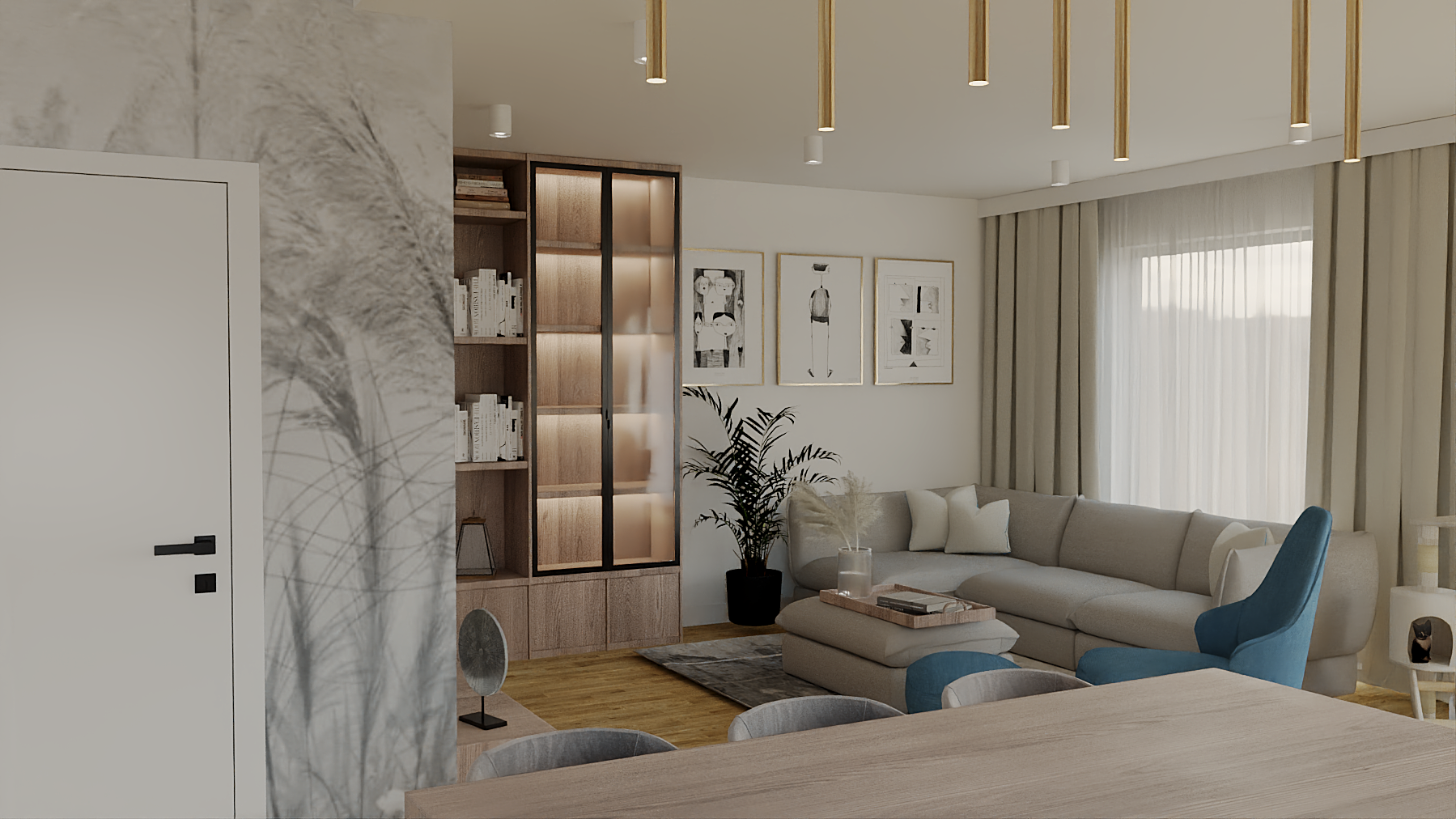 Projekt kuchni 13 m² w Opolu - widok 5 z projektu wnętrza