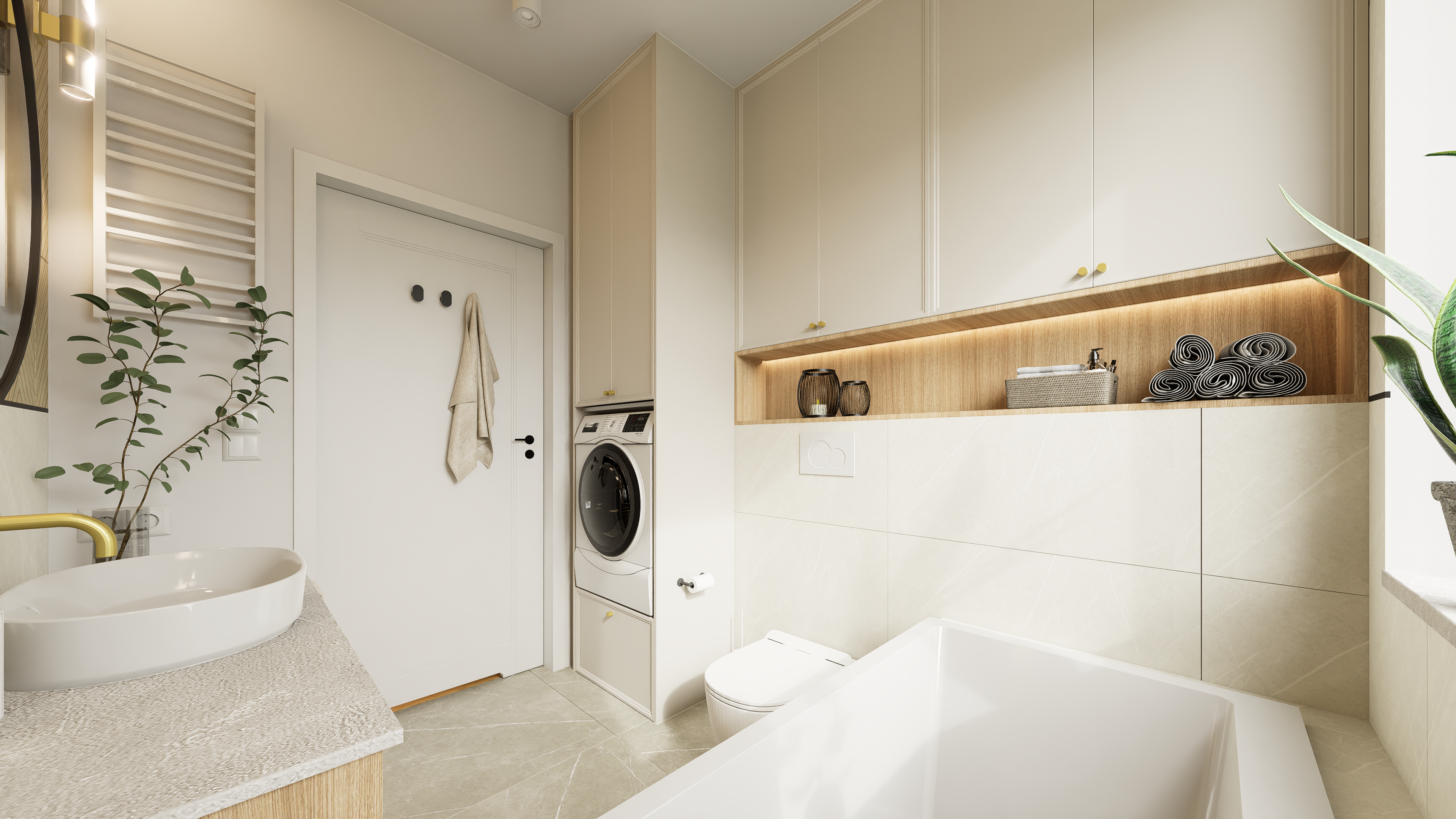 Projekt kuchni 13 m² w Opolu - widok 6 z projektu wnętrza